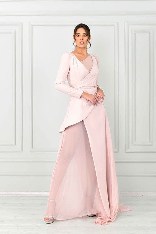 Look 23 - elegant light pink dress - jfc