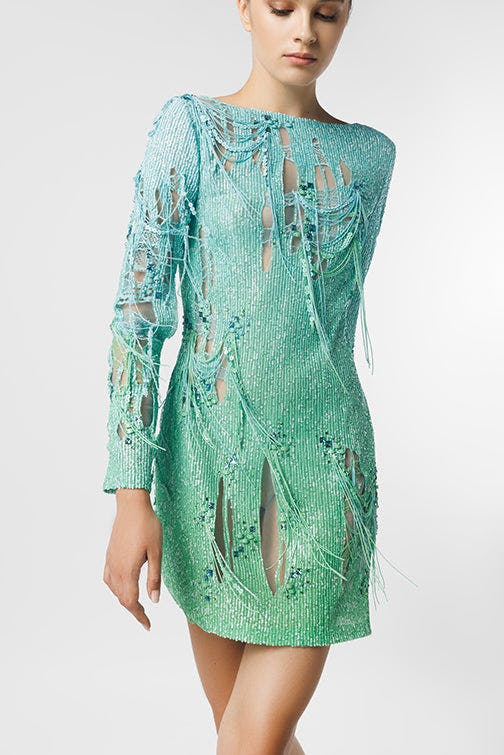 Look 40 - beautifull and elegant colorful tulle dress - jfc